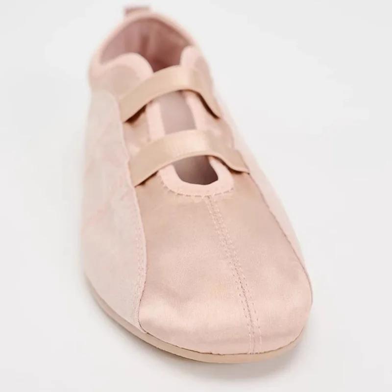 2025 Spring Autumn Slip On Women Ballet Shoes Shallow Female Street Style Soft Sole Dress Flats Mary Jane Shoes
