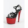 Sandals High Heels Stiletto Sexy Black Waterproof Table High Super High Sandals Women's Platform Sandals LFD-181-Q9