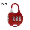 Cadeado de combinação de 3 dígitos, design compacto e fácil de usar, portátil, multifuncional, reconfigurável, mala de viagem, trava com senha