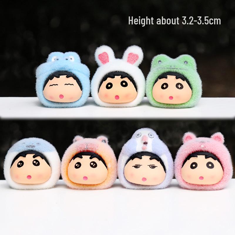 

Бархатный 3D набор фигурок животных Шин-чан - Милые настольные украшения и креативный подарок в виде парных кукол