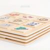 Wooden Logical Thinking Matching Puzzle Cognitive Board Montessori Teaching Aid Fruit Animal Pairing Board Educational Toys