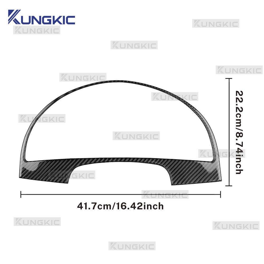Real Soft Carbon Fiber Sticker For Toyota Camry 2007 2008 2009 2010 2011 LHD RHD Car Speedometer Frame Panel Interior Trim