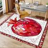 1PC Pomegranate Stained Glass Non-Slip Floor Carpet, Suitable for Office, Bedroomand Playrooms. It Can Also Be Used As a Sofa Footrest cover-T85