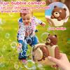 Children's Handheld Bubble Machine Camera Lighting Effect Bubble Machine Fully Automatic Bubble Machine (2 * 30ml Bubble Solution)