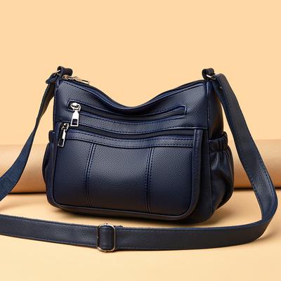 Large Capacity Bag, Women's High-end Feel, Multi Compartment Shoulder Bag, Commuting Crossbody Bag