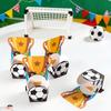 10Pcs/Pack Portable Football Candy Box Cartoon Football Trophy Box  Party Supplies