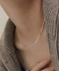 Tatiana (Silver 925) Modern Flat Snake Chain Necklace Nz2158