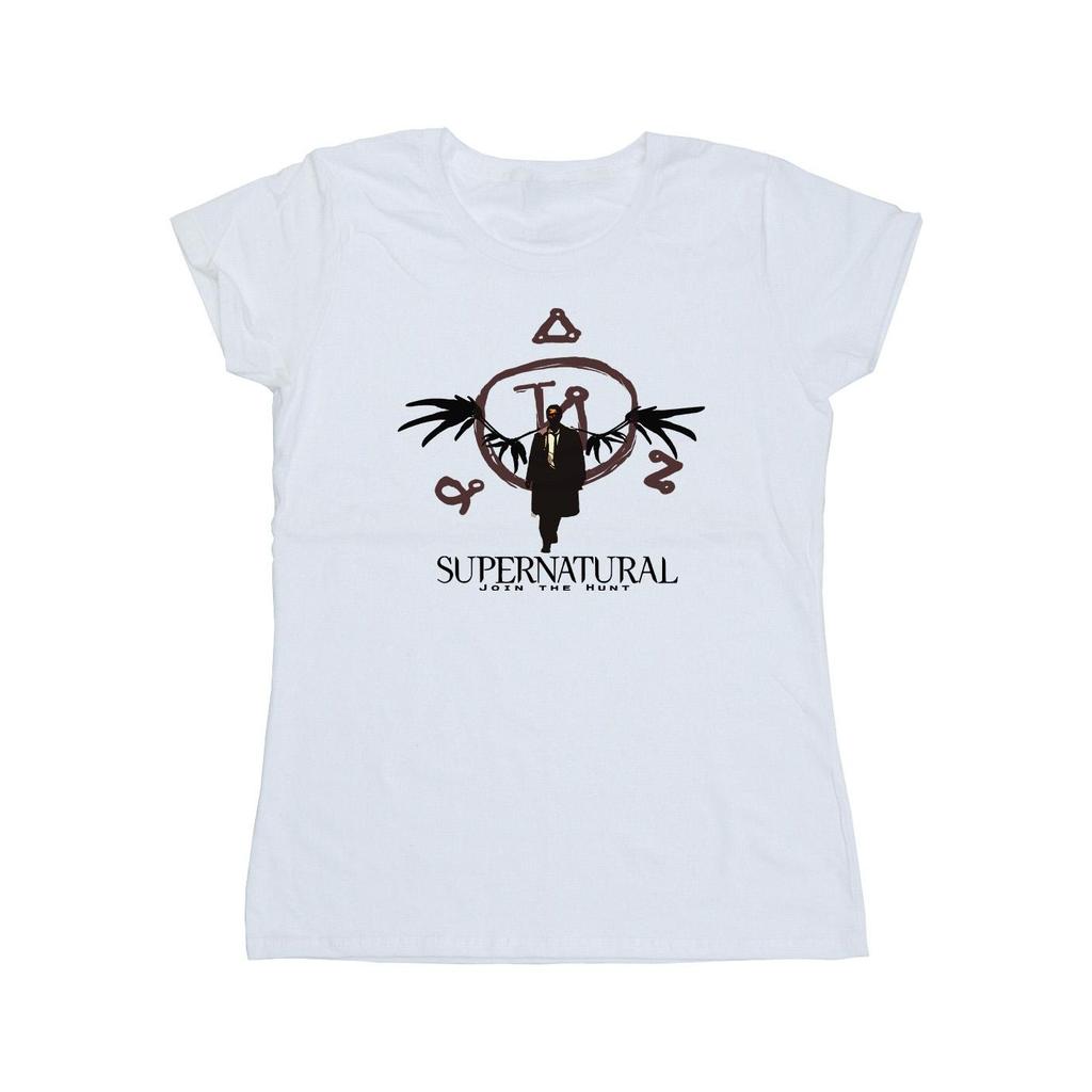 Supernatural Womens/Ladies Logo Wings T-Shirt