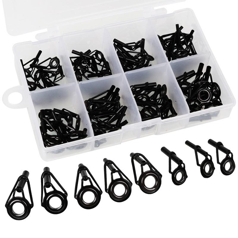 SOUGAYILANG 80 PCS Fishing Rod Guide In Different Sizes Fishing Rod Tools Accessories Fishing Gear