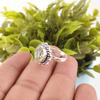 Green Amethyst Gemstone 925 Solid Silver Jewelry Handmade Engagement Girls Ring RR-7-48