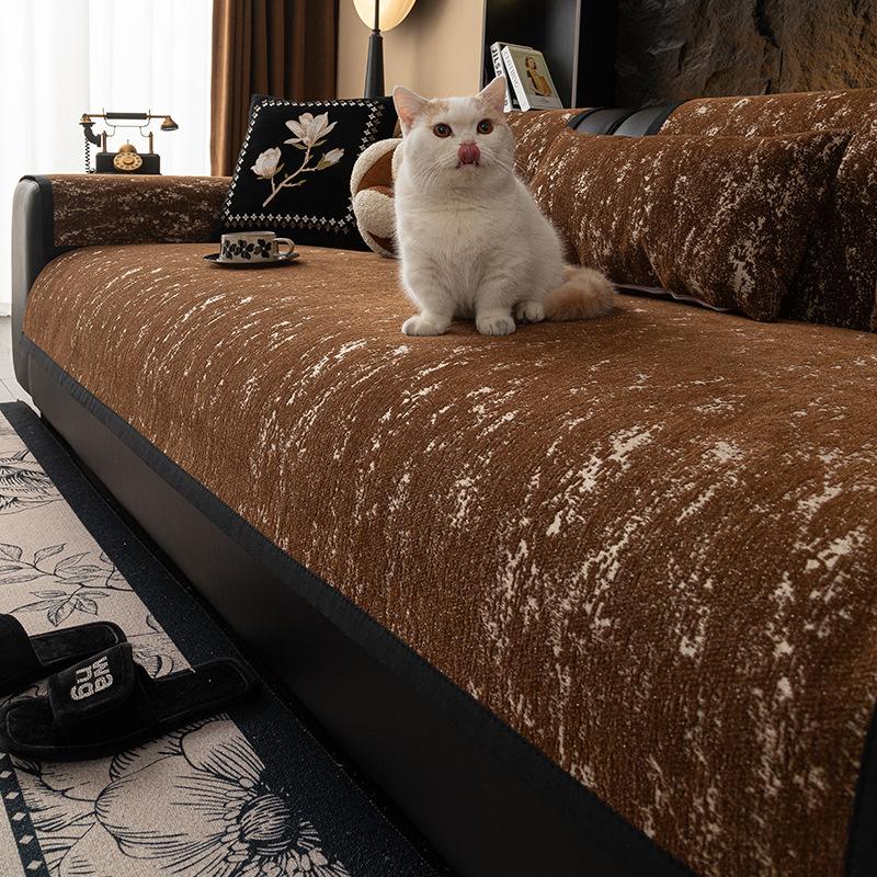 

Подушка для дивана из шенилла универсальна для всех сезонов. Новая нескользящая подушка для сиденья. Всеобъемлющий высококачественный чехол для дивана. Накидка. Ткань. Полотенце 70*70cm