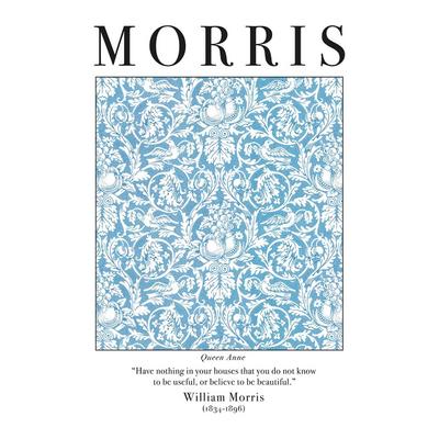Druk papierowy Williama Morrisa Królowej Anny