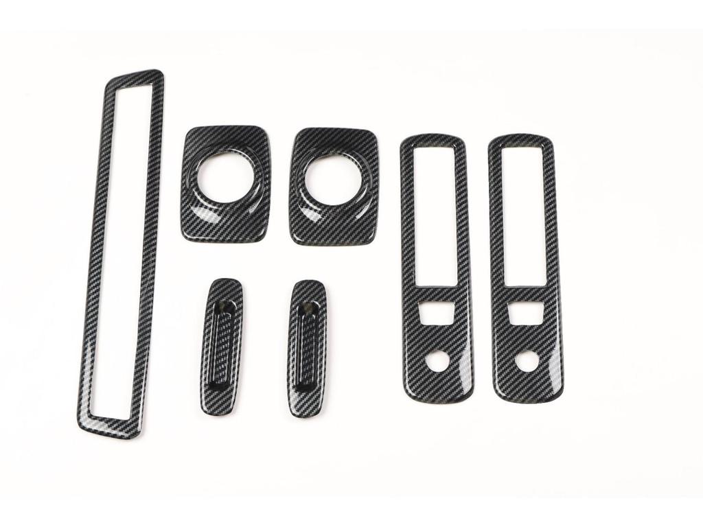 Carbon Fiber Interior Stickers for 15-23 Alphard Vellfire 30 Series, Scratch-Resistant