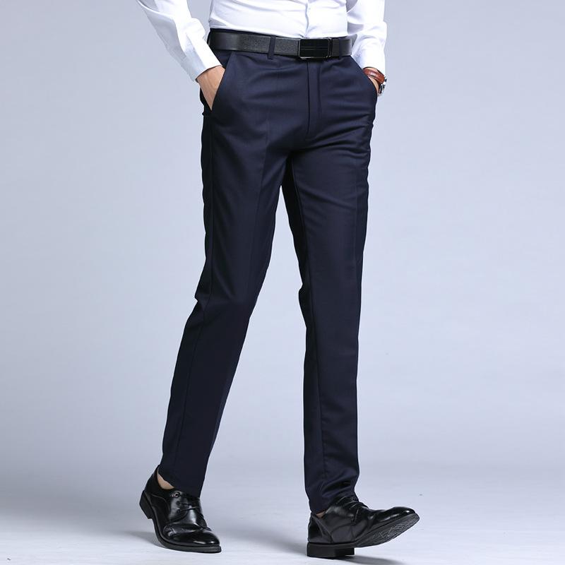 Spring And Autumn Suit Pants Men's Straight Formal Loose Pants