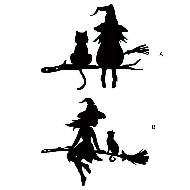 Unheimlicher Nekromant Metallanstecker Halloween Outdoor Eisenkunst Deck für Veranda Gras Beschattet Anordnen
