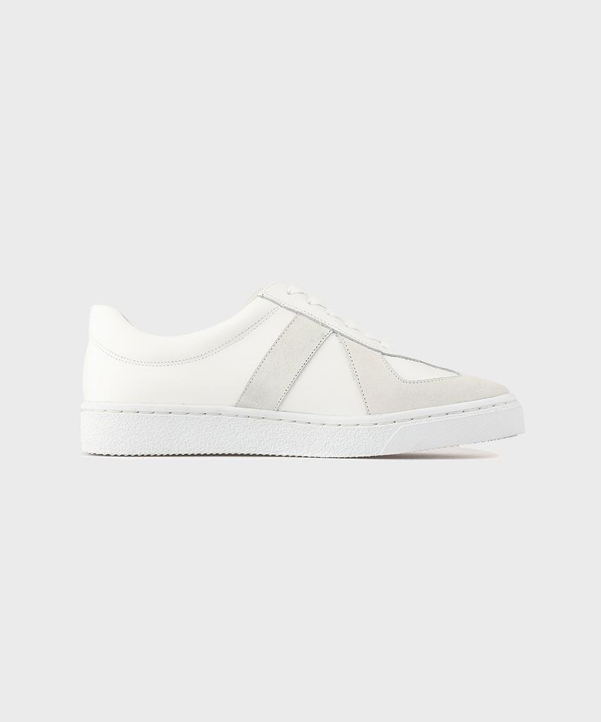 Firenze Atelier Handmade German Army Sneakers 2285 [Cream White+Suede]