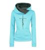 Women's Cat Paw Heart Hoodie - New Style Pullover for Outdoor Sports