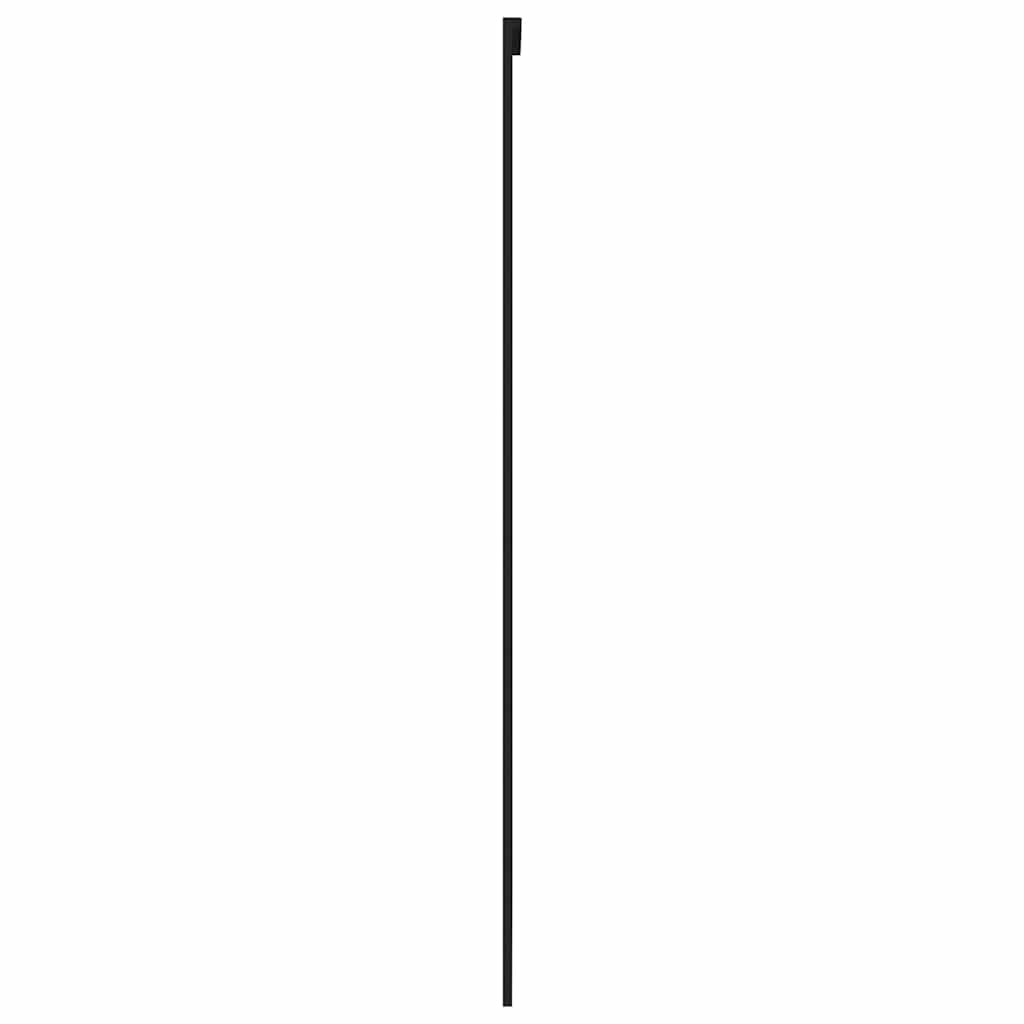 Vidaxl Sliding Door, Black, 102.5X205Cm, Tempered Glass Aluminum