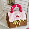 Kawaii Cute Cabin Makeup Bag House-shaped Toiletry Bag Portable Handheld Cosmetic Case  Ladies