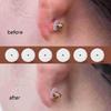Pack of 100 Clear Disc Pads Set Earrings Back Stopper Earlobe Support Patches