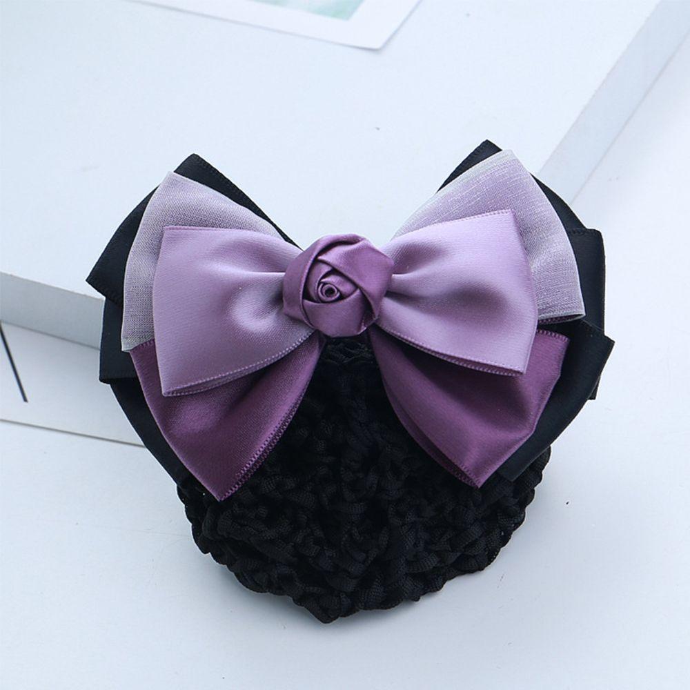Mode Hotel Damen Kopfschmuck Rose Professioneller Haarknoten Schleife Haarnetz Haarspangen Haarspange