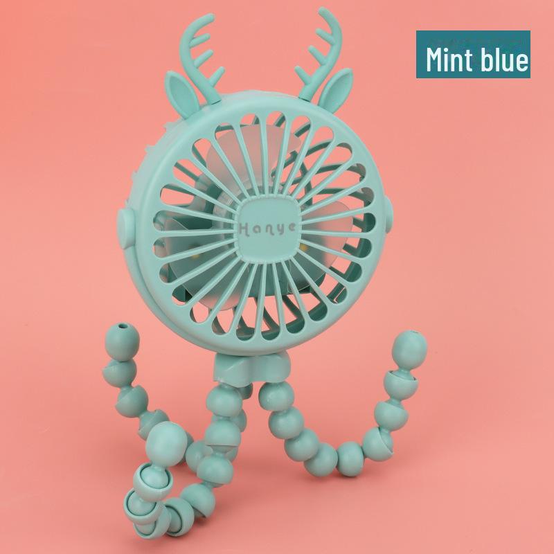 Versatile Portable Mini Fan: Hangable, Standable, or Wrappable - Ideal for Dorms and Outdoor Use