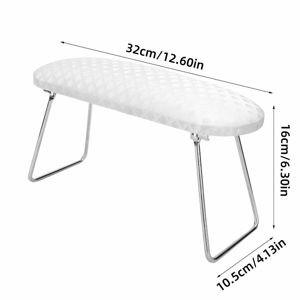 Striped Leather Nail Art Hand Pillow Foldable Stand Nail Rest Cushion Nail Arm Rest For Nail Techs