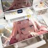 XXL HD Print Keyboard Pad Large Size Anime Mouse Pads Darling in The FranXX 02 Gaming Table Pad 400x900mm Big Desk Mats Zero Two