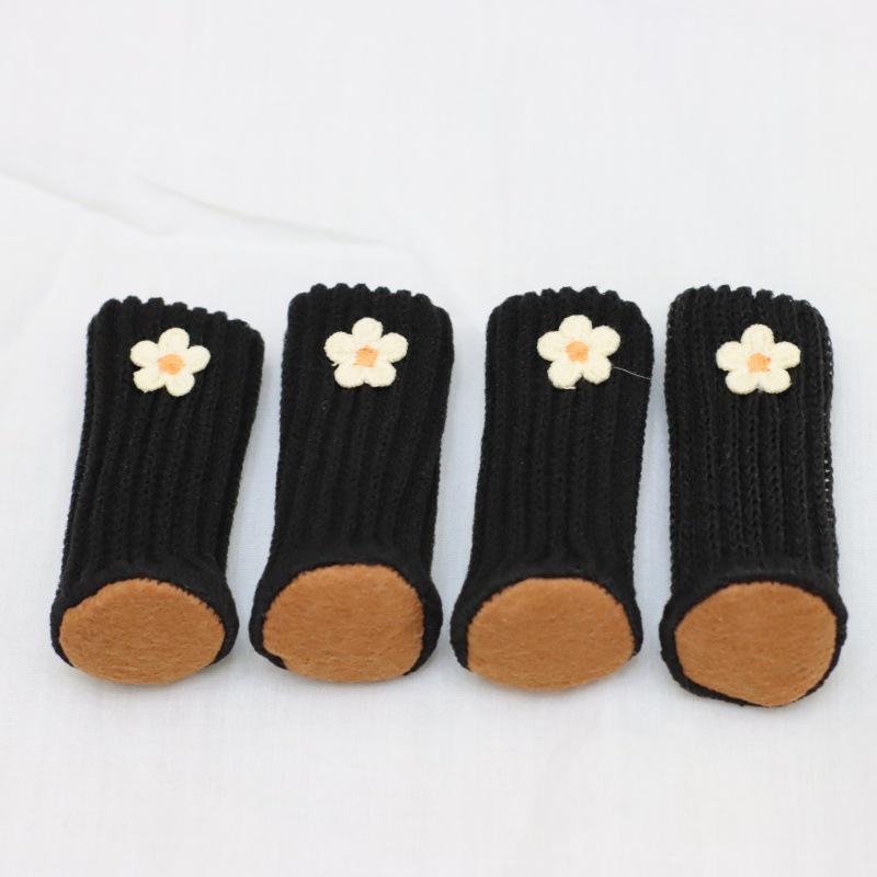 Knitted Chair Leg Covers - Wear-Resistant Anti-Slip Mats for Silent Chair & Table Foot Protection