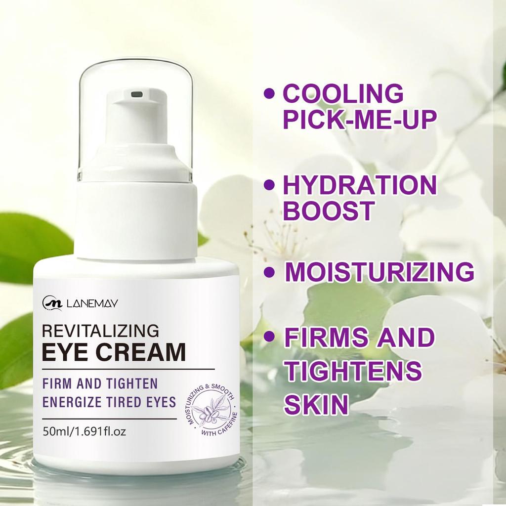Revitalizing Eye Cream-Firm And TIghten Energize Tired Eyes-Redue Dark Circles And Wrinkles-Suitable For All Skin Types, 50ml