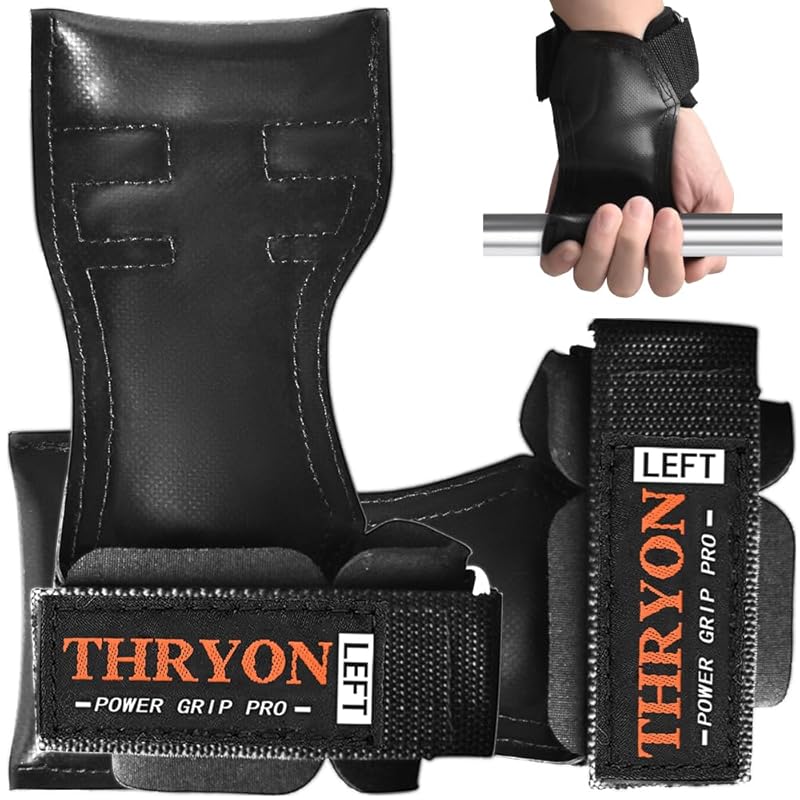 

Захисний браслет Power Grip для силових тренувань, зміцнення та тренувань з гумовими ручками, Запобігання травмам, Посилений протиковзкий, Унісекс, 3
