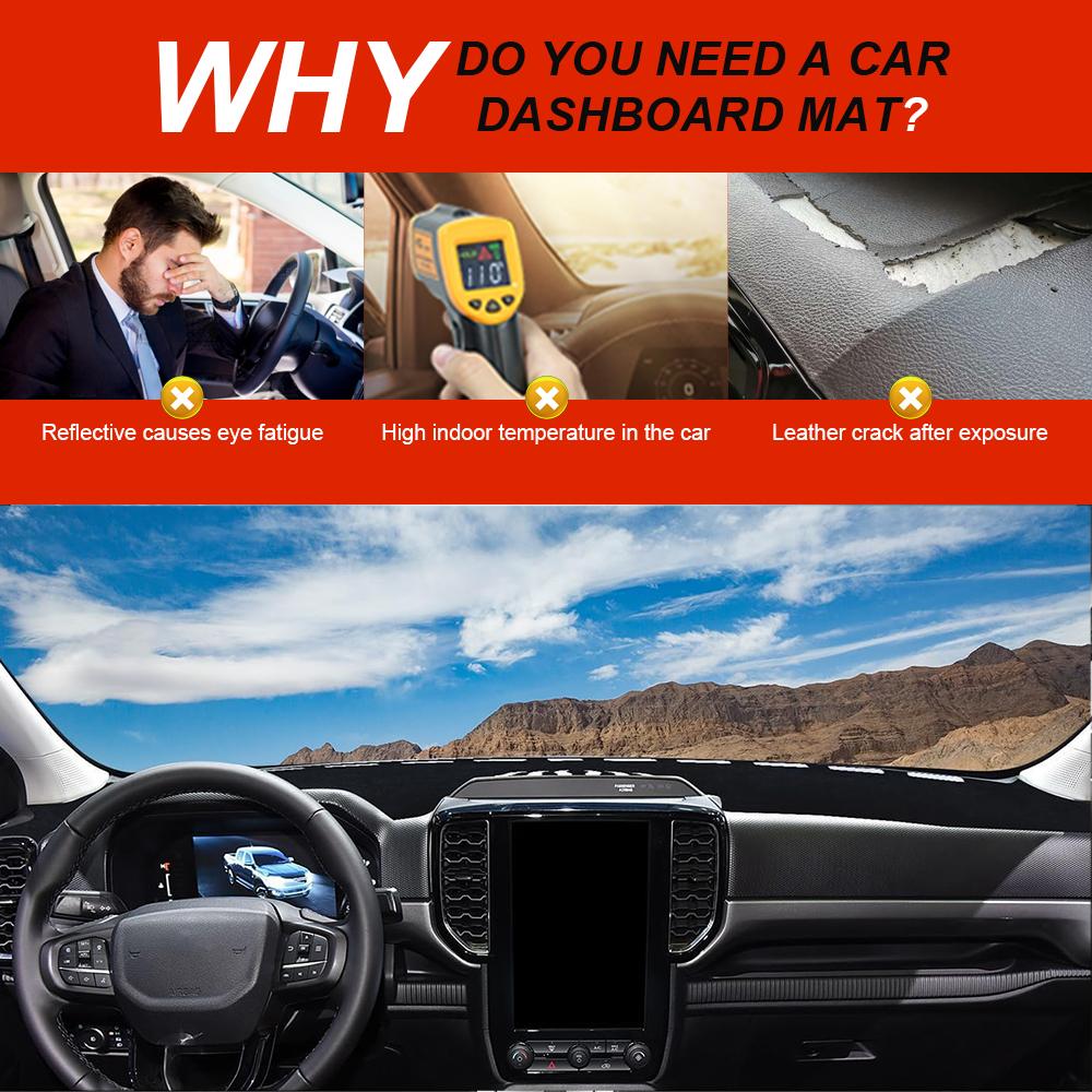 Car Dashboard Cover For Hyundai Kona 2025 2025 2025 Dashmat Protector Mat Sunshade Anti-Glare Sun-proof Carpet Car Accessories