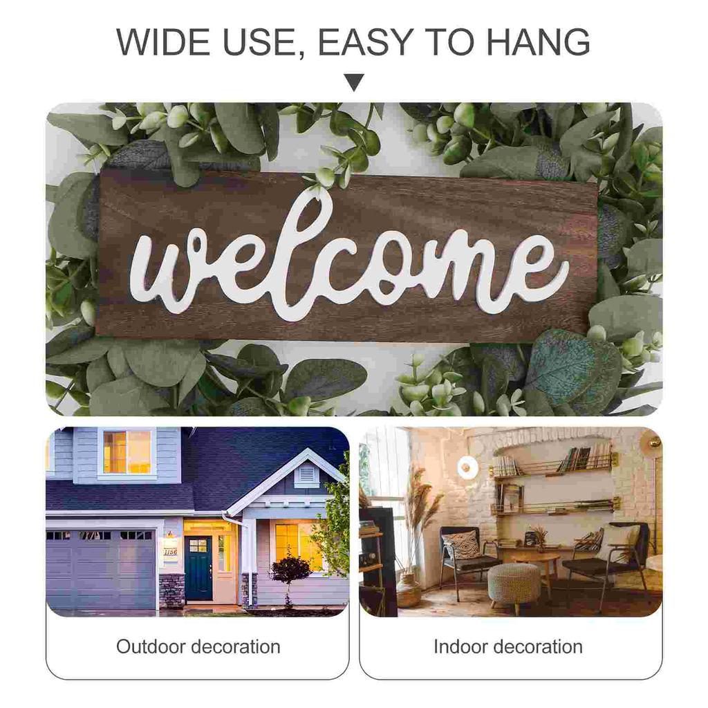 Künstliche Girlande Kranz Anhänger Simulation Hängen Dekor Szene Layout Willkommen Embleme Blume Front Tür