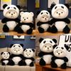 Süßer Bär verwandelt sich in Panda Plüschtier Spielzeug für Jungen und Mädchen Geburtstagsgeschenk Schlafkuschler
