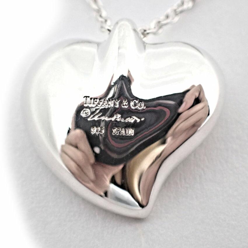 [Used] TIFFANY 925 Full Heart Pendant/Necklace/g538-63