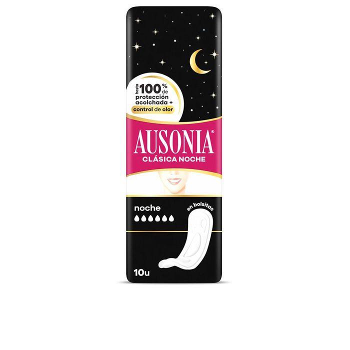 Serviettes Hygiéniques Serviettes hygiéniques AUSONIA NIGHT super plus, lot de 10