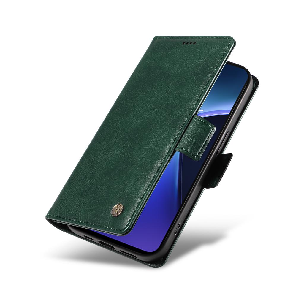 YIKATU YK-007 For OnePlus Nord CE4 Lite 5G/Oppo K12x 5G (China) Wallet Case Litchi Grain Leather Phone Protective Cover