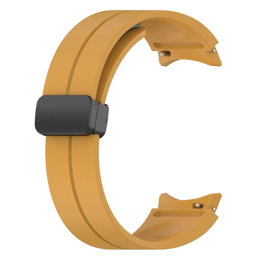 Silicone Strap with Folding Magnetic Buckle for Samsung Watch 4/5/6/Pro - In Stock