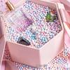 Boîte Cadeau Macaron Balle Liquide avec Mélange Slime Accessoires Bijoux DIY