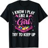 Funny Billiards Design For Women Ladies Girls Pool Players T-Shirt