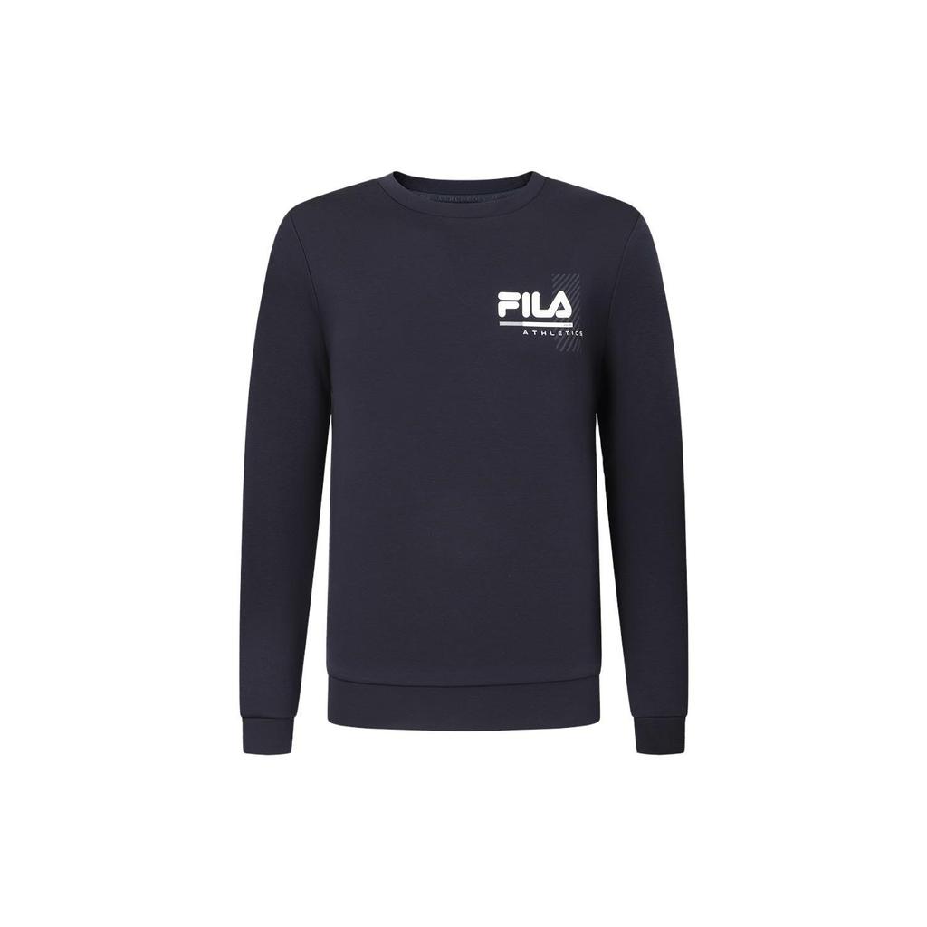 Fila Letter Logo Printed Fitness Pullover Sweatshirt Men Sweatshirt Royal-Blue A51M341205A-NV