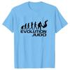 New Summer T-shirts Evolution of Judo Tshirt Funny Adult Men Tshirts O-neck Short Sleeve T Shirts Judo Graphic Tees Brand Tops
