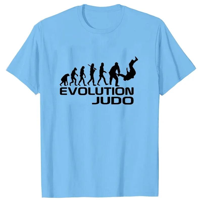 New Summer T-shirts Evolution of Judo Tshirt Funny Adult Men Tshirts O-neck Short Sleeve T Shirts Judo Graphic Tees Brand Tops