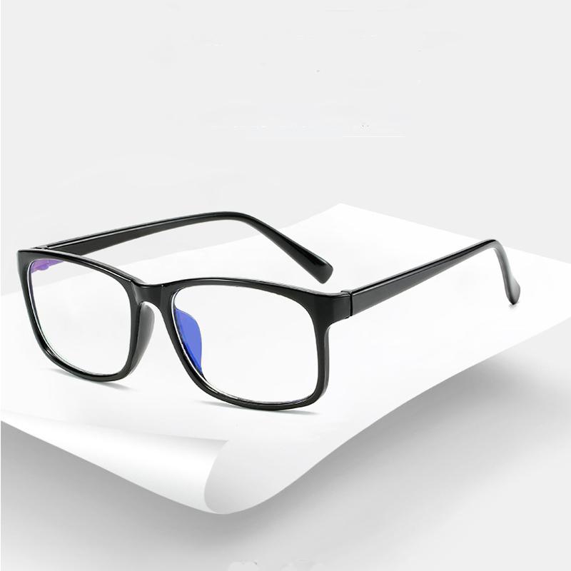 Clear Anti Radiation Filter Glasses Women Men Simple Square Eyewear Business Commute Female Male Blue Light Blocking Glasses