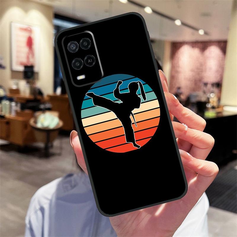 Kungfu Taekwondo Case For Oppo A17 A77 A80 A40 A60 A98 A78 A18 A38 A58 A16 A76 A96 A74 A94 A54 A57S A15 Cover