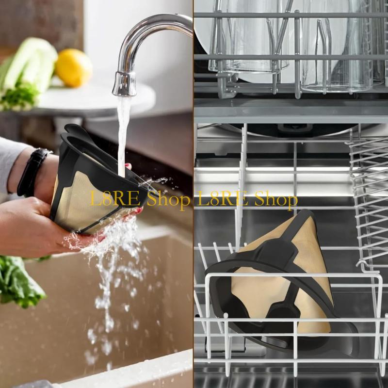 L8RE Coffee Machine Filter Cup Powder Bowl Home Coffee Making Supplies Plastic Texture Replacement Part for Easy Cleaning China Mainland