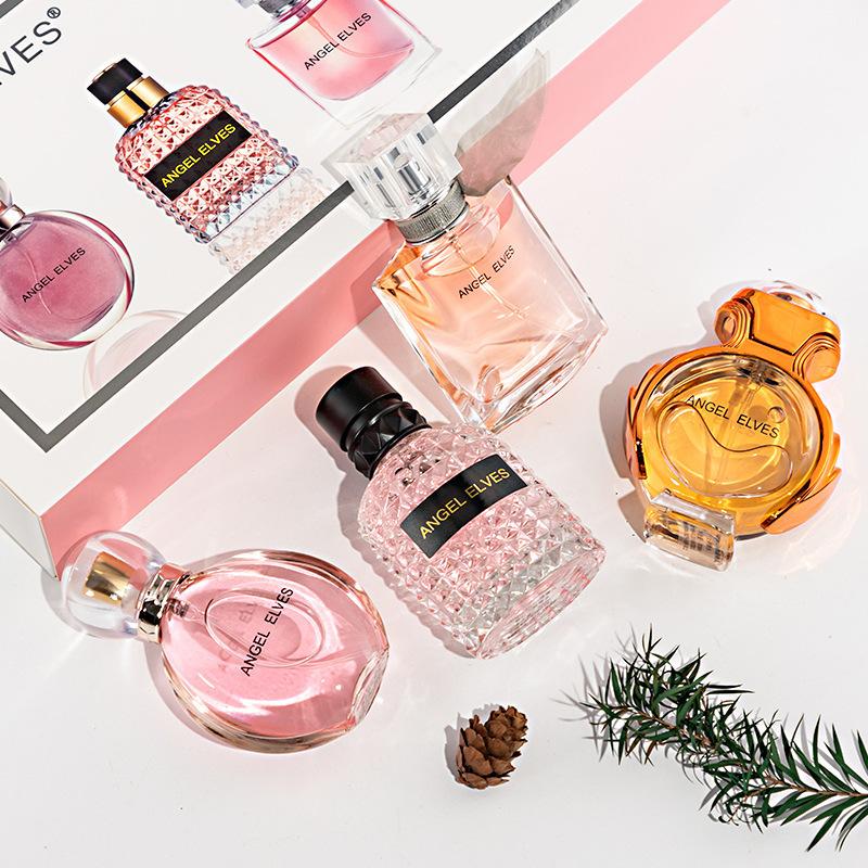 Four-piece gift box, set box, perfume lasting women's floral Muse adventure gilt Shaohua running perfume