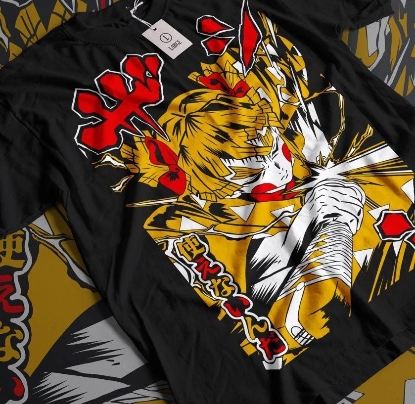 Agatsuma Zenitsu TShirt Demon Slayer Kimetsu No Yaiba Movie Halloween shirt S