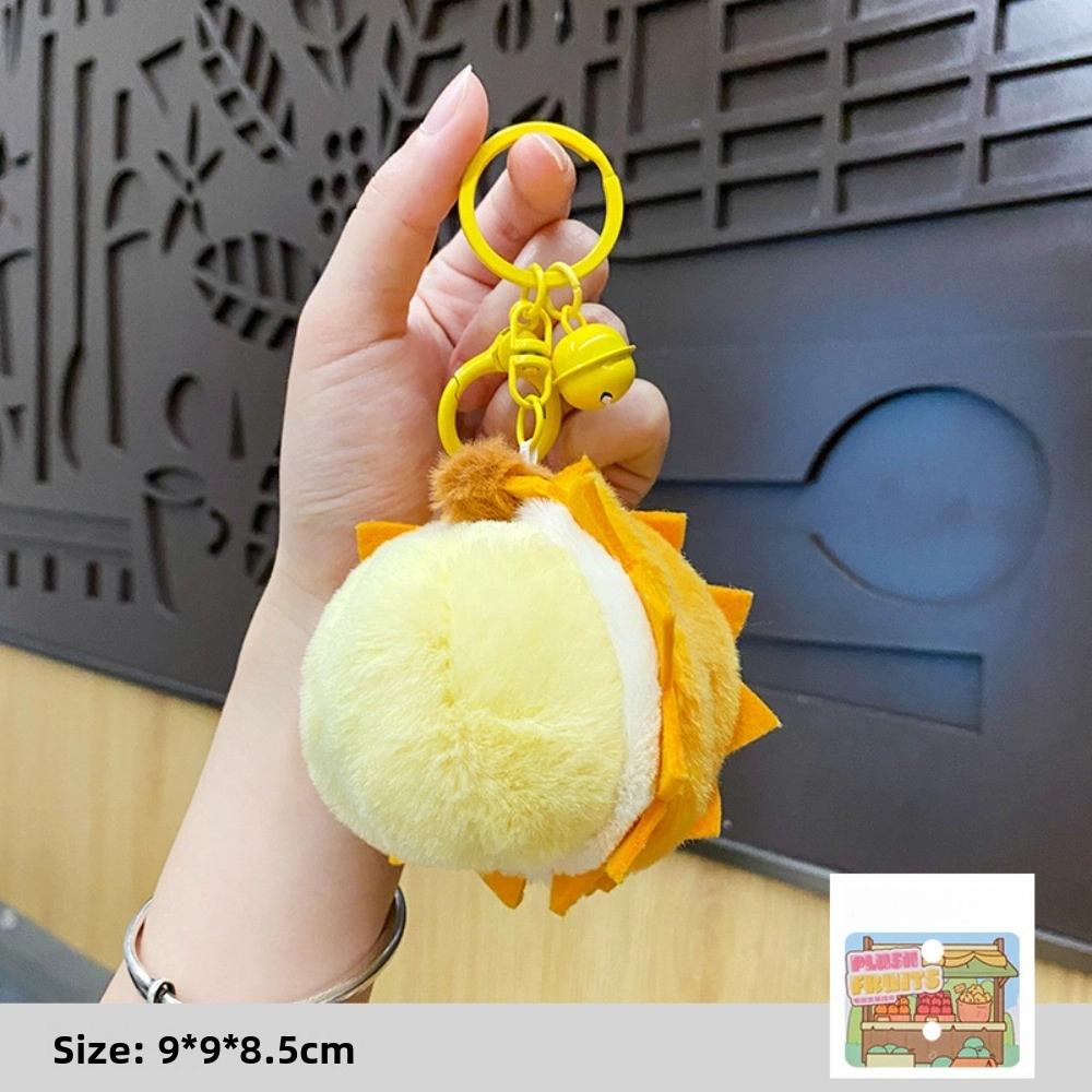 Watermelon Fruits Plushies Keychain Orange Fruit Stuffed Doll Fruits Plush Pendants  Bag Hanging