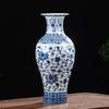 Jingdezhen Porzellan Antik Blau-Weiß Porzellanvase Dekoration Wohnzimmer Blumenarrangement Chinesisch Groß Dekorativ Ha